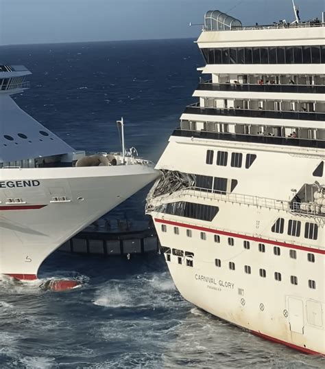 carnival cruise ships collide cozumel